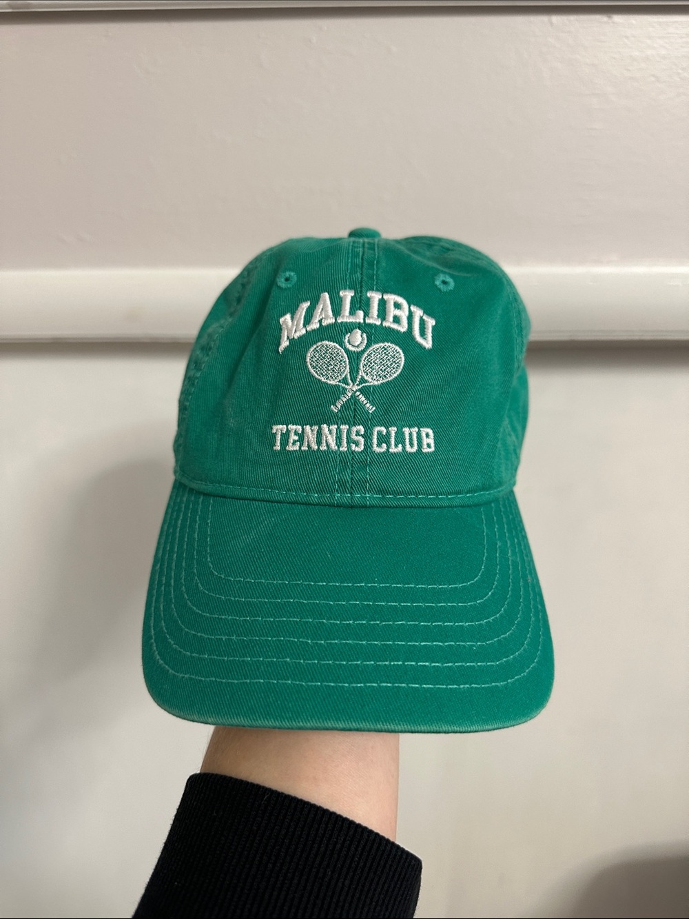Mighty Fine Malibu Tennis Club Green Baseball Hat